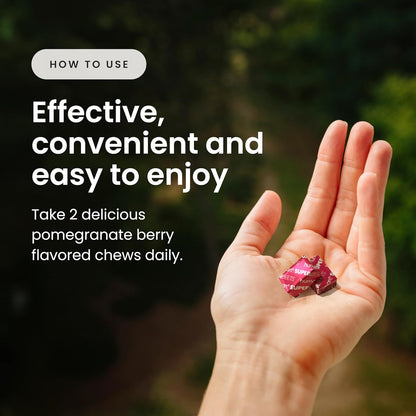 Human Super Beets Heart Chews, Nitric Oxide and Blood Pressure Support, Grape Seed Extract