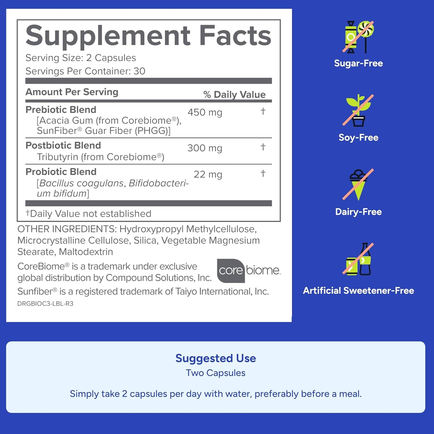 Gundry MD® Bio Complete 3, 3-in-1 Probiotics for Gut Health 30 Day Supply