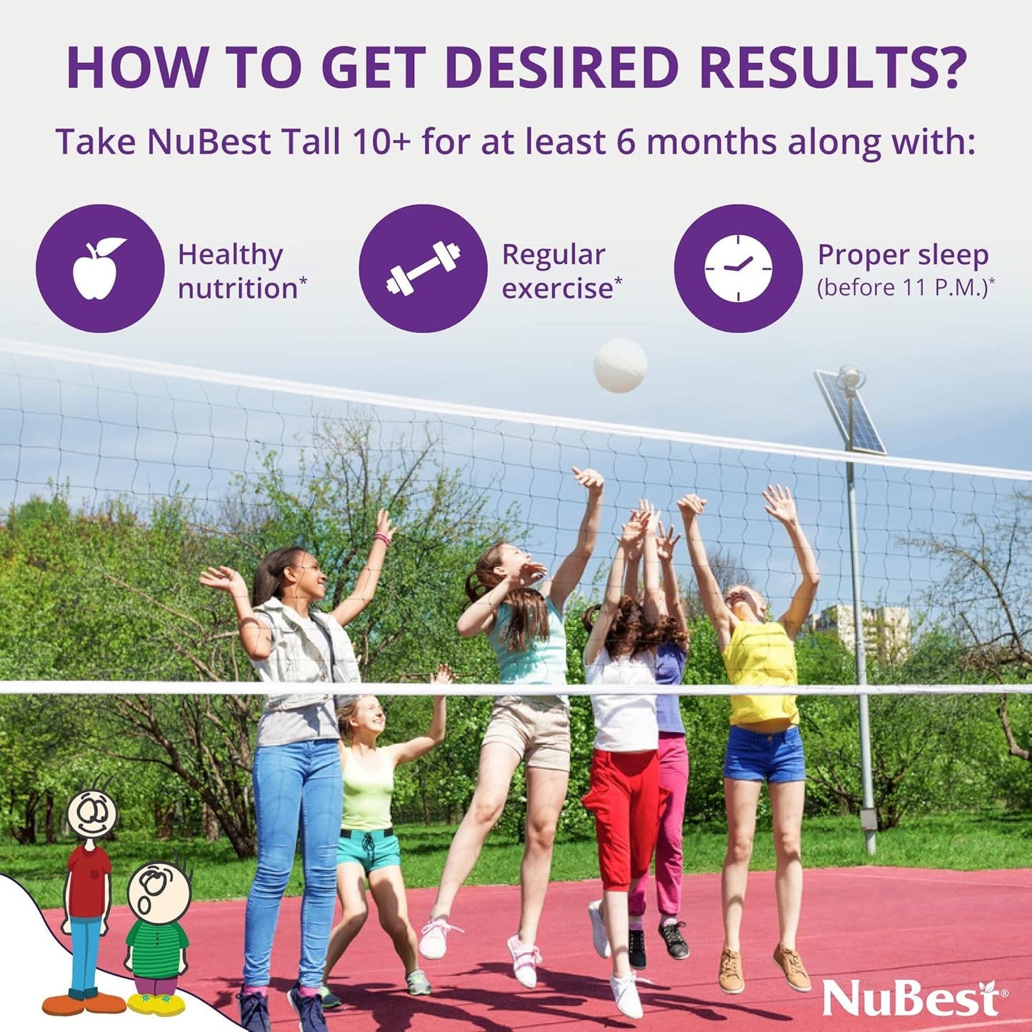 NuBest Tall 10+ Premium Bone Strength Formula | 60 Capsules | 1 Month Supply