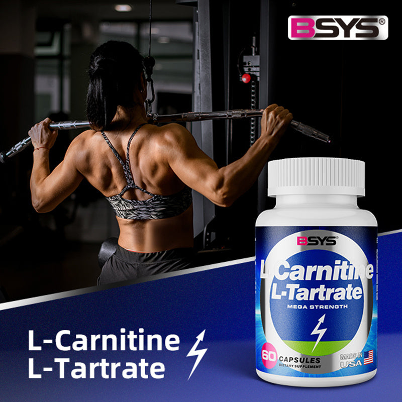 BSYS L-Carnitine L-Tartrate 60 Counts Capsules