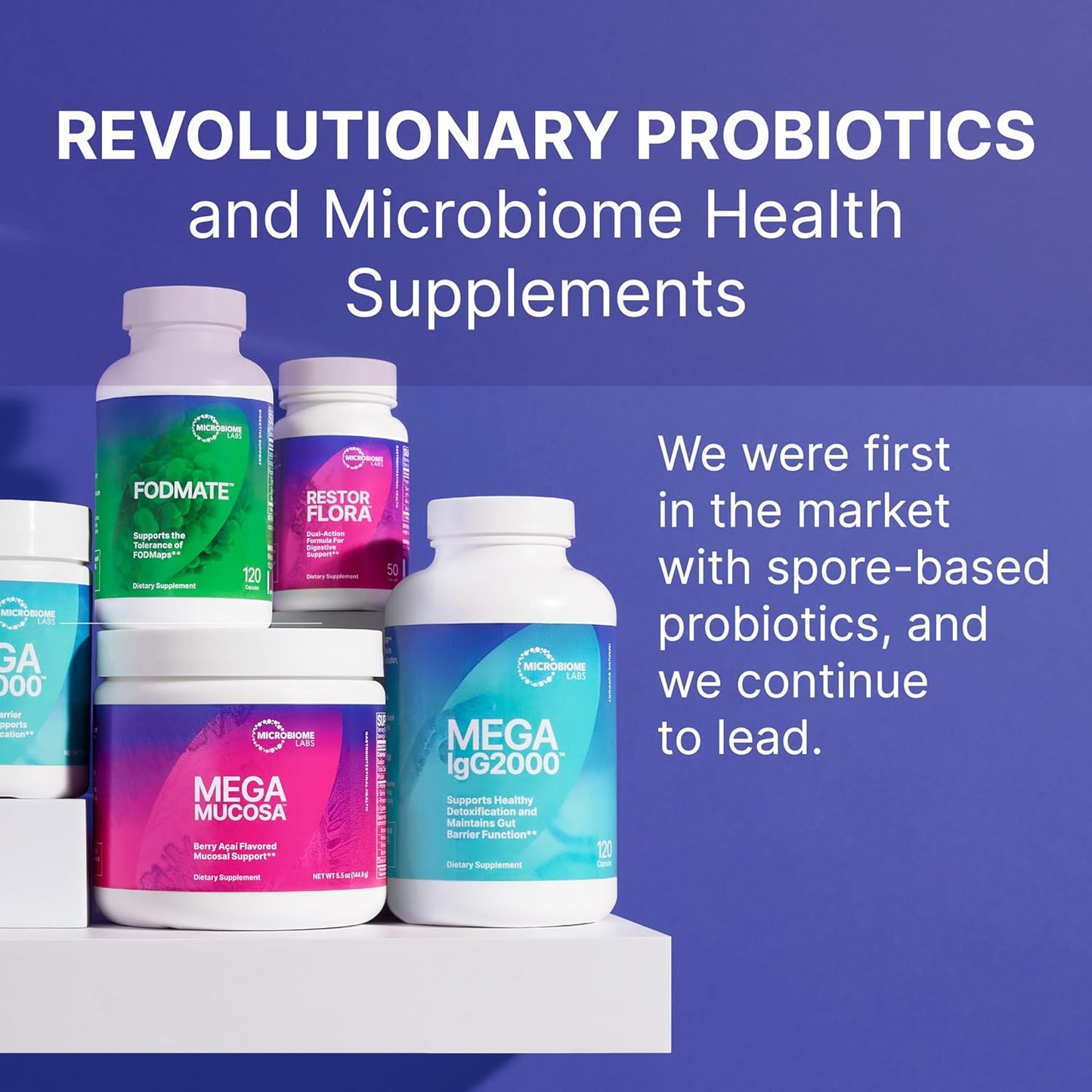 Microbiome Labs MegaSporeBiotic Probiotics for Women & Men (60 Capsules)