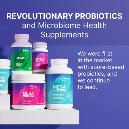 Microbiome Labs MegaSporeBiotic Probiotics for Women & Men (60 Capsules)