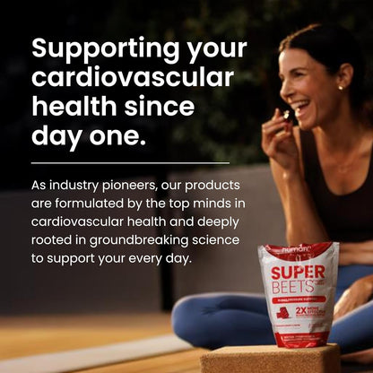 Human Super Beets Heart Chews, Nitric Oxide and Blood Pressure Support, Grape Seed Extract