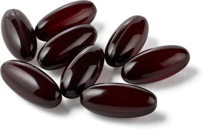 Megared Omega-3 Fish &amp; Krill Oil Supplement 900mg - Heart, Joint, Brain and Eye Supplement, Red, 60 Count