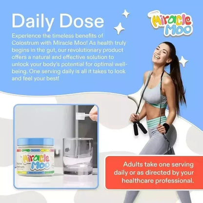 Miracle Moo Colostrum Supplement for Gut Health