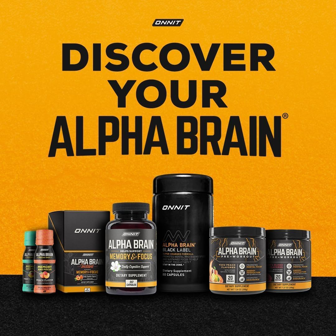 ONNIT Alpha Brain Nootropic Brain Supplement for Men &amp; Women