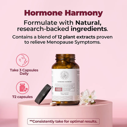 Happy Mammoth Hormone Harmony Natural Hormonal Support for Women, 72 Capsules.