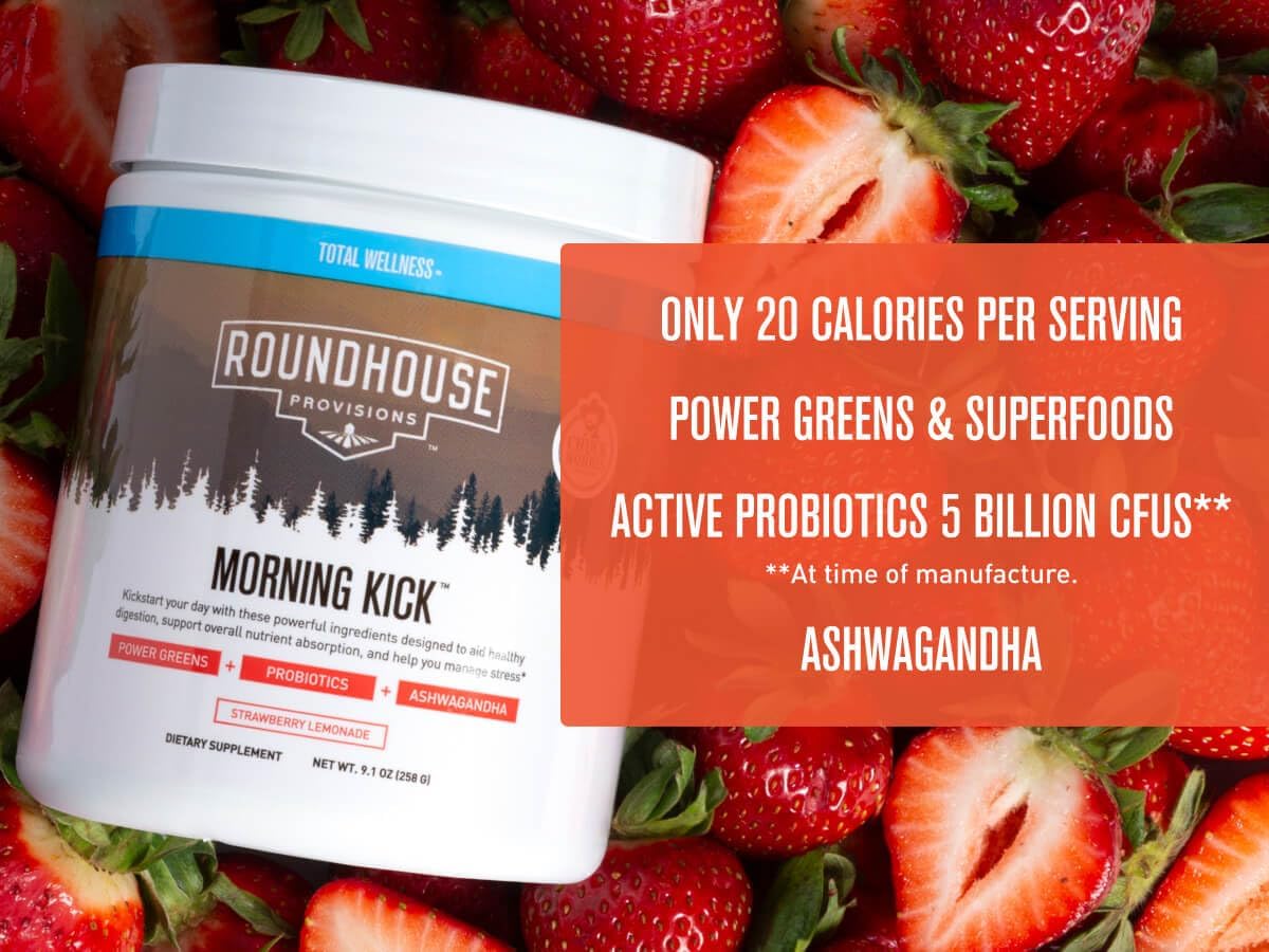 ROUNDHOUSE PROVISION Morning Kick (3 Pack, Strawberry Lemonade)