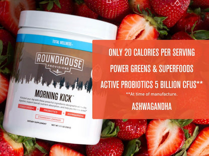 ROUNDHOUSE PROVISION Morning Kick (3 Pack, Strawberry Lemonade)