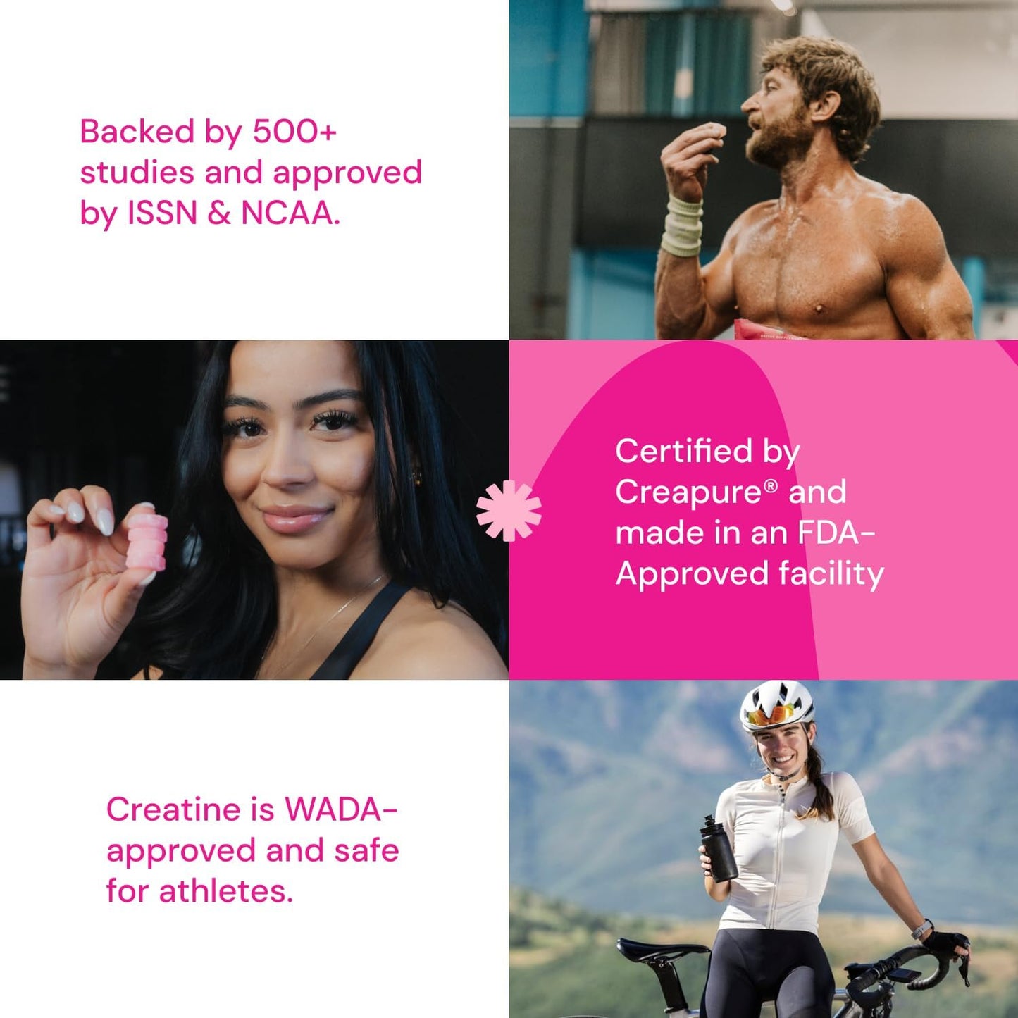 Create Creatine Monohydrate Gummies for Men &amp; Women Flavor Watermelon