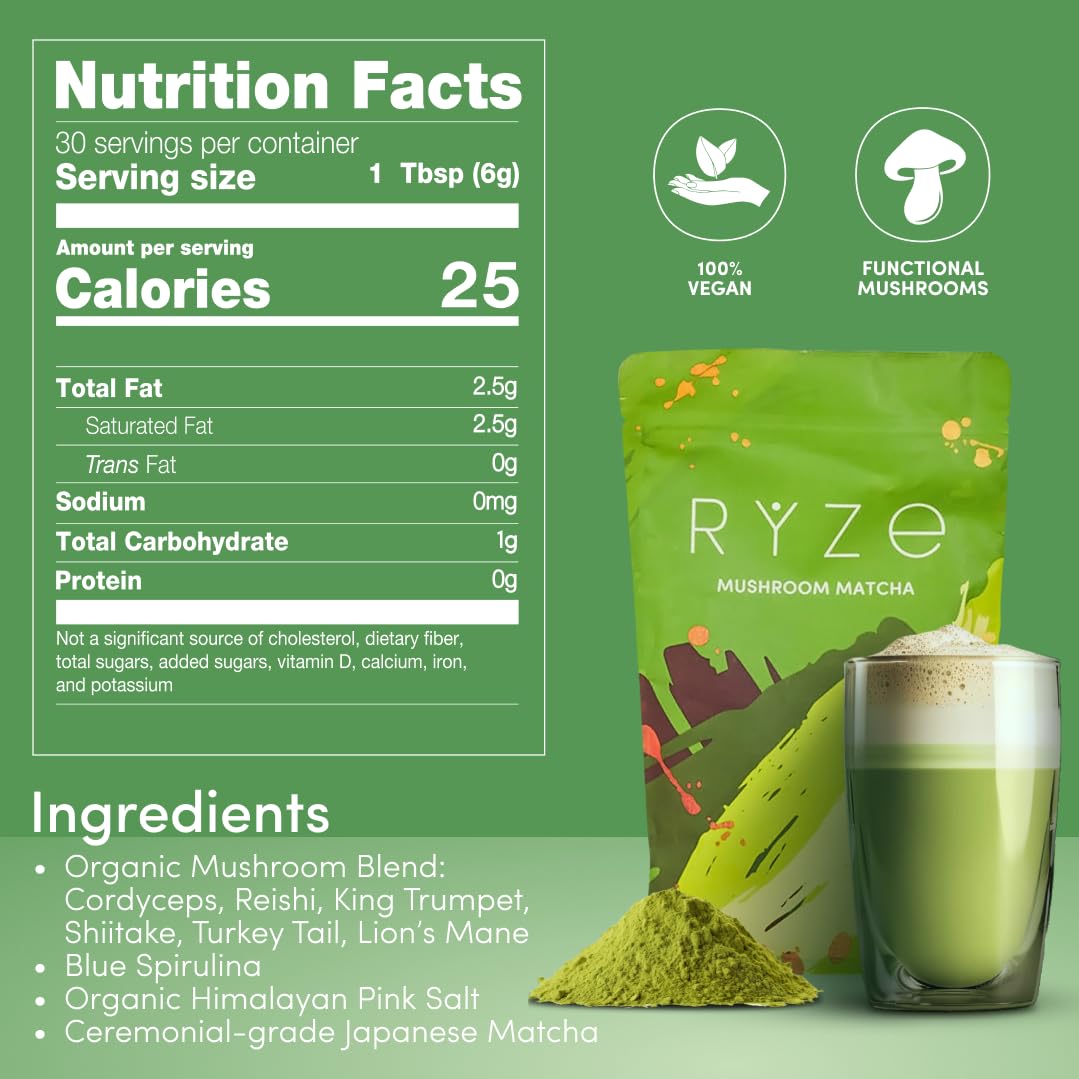 RYZE SUPERFOODS Mushroom Matcha