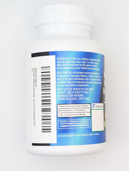 Clean Nutraceuticals Sea Moss Black Seed Oil Ashwagandha Turmeric Bladderwrack Burdock