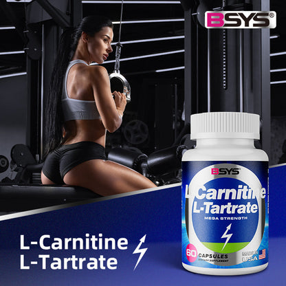 BSYS L-Carnitine L-Tartrate 60 Counts Capsules