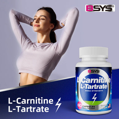 BSYS L-Carnitine L-Tartrate 60 Counts Capsules
