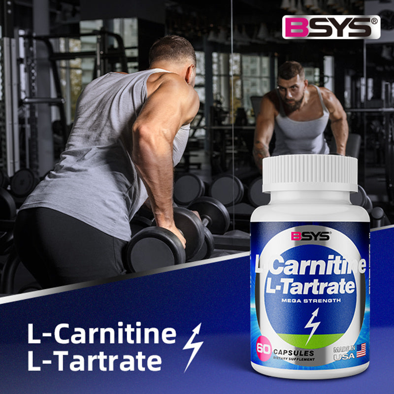 BSYS L-Carnitine L-Tartrate 60 Counts Capsules