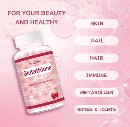 Glutathione Collagen Gummies  60 Cherry Gummies