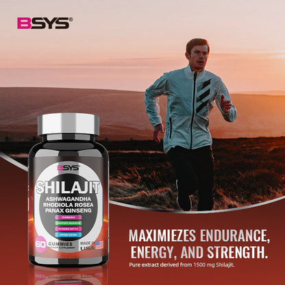 BSYS 8IN1 SHILAJIT GUMMIES 60'S